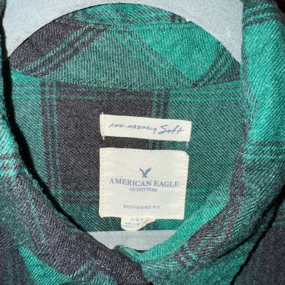 American Eagle Ahh-amazingly Soft Boyfriend Fit Flannel - Picture 3 of 4